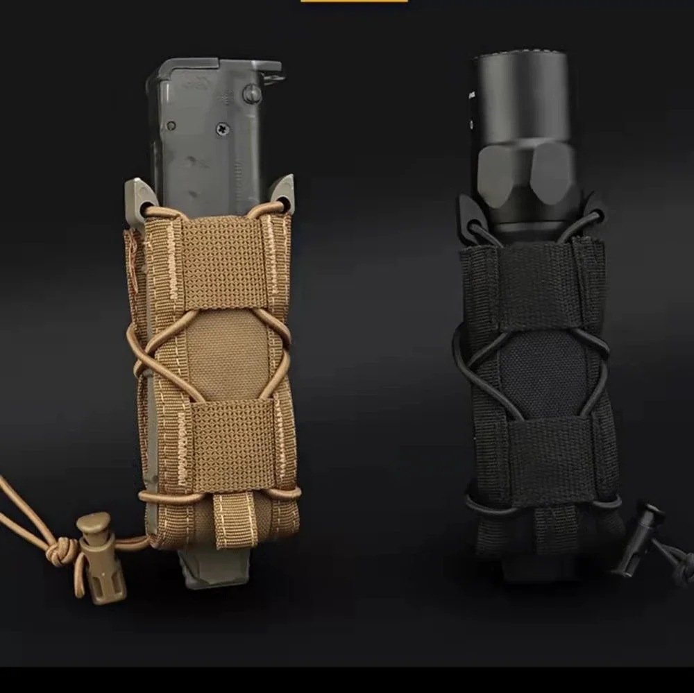 Edc Carry Knife - 9MM Pistol Single Magazine Pouch Molle