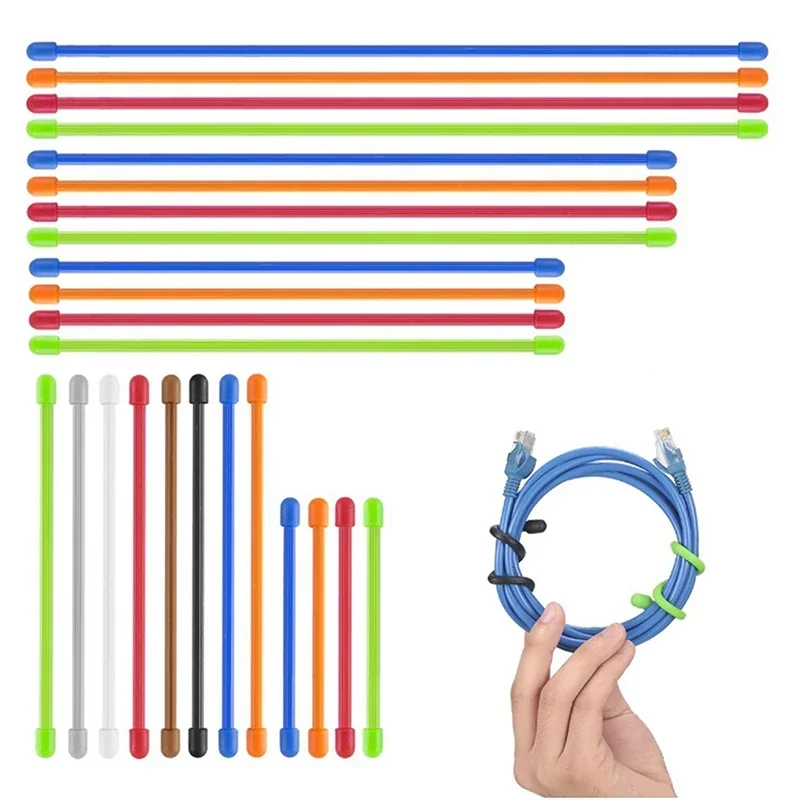 5PCS Silicone Zip Ties, Steel  - Gear Tie Reusable review and price
