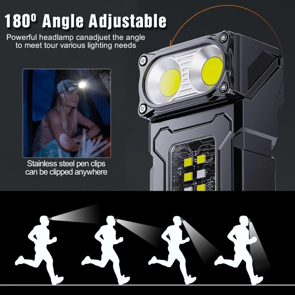 180° Rotatable LED Flashlight  - Keychain Flashlight review and price