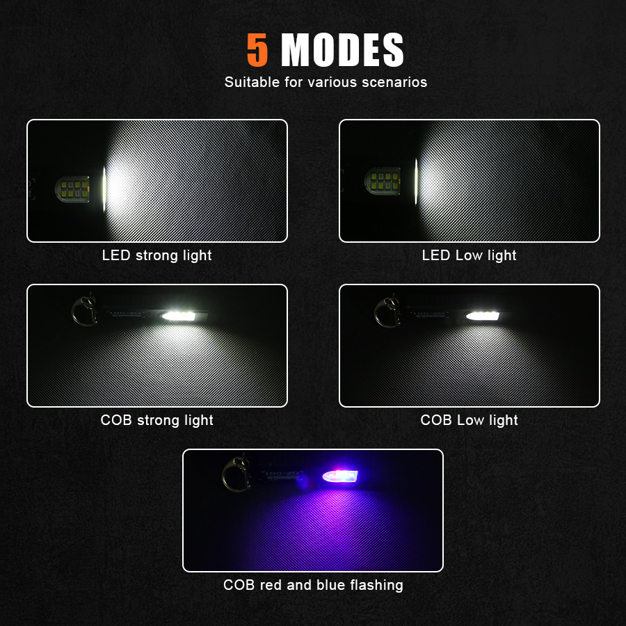 Multifunctional Mini COB LED K - Keychain Flashlight review and price
