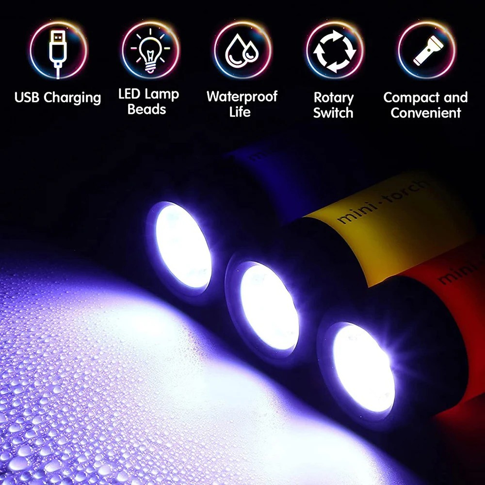 USB Rechargeable Camping Mini  - Keychain Flashlight review and price