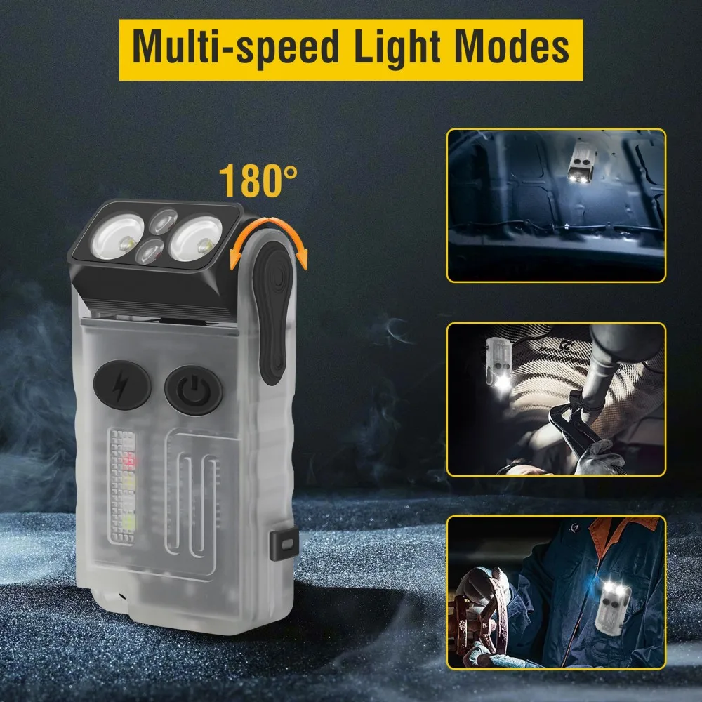 BORUiT V20 Buzzer EDC LED Keyc - Keychain Flashlight review and price