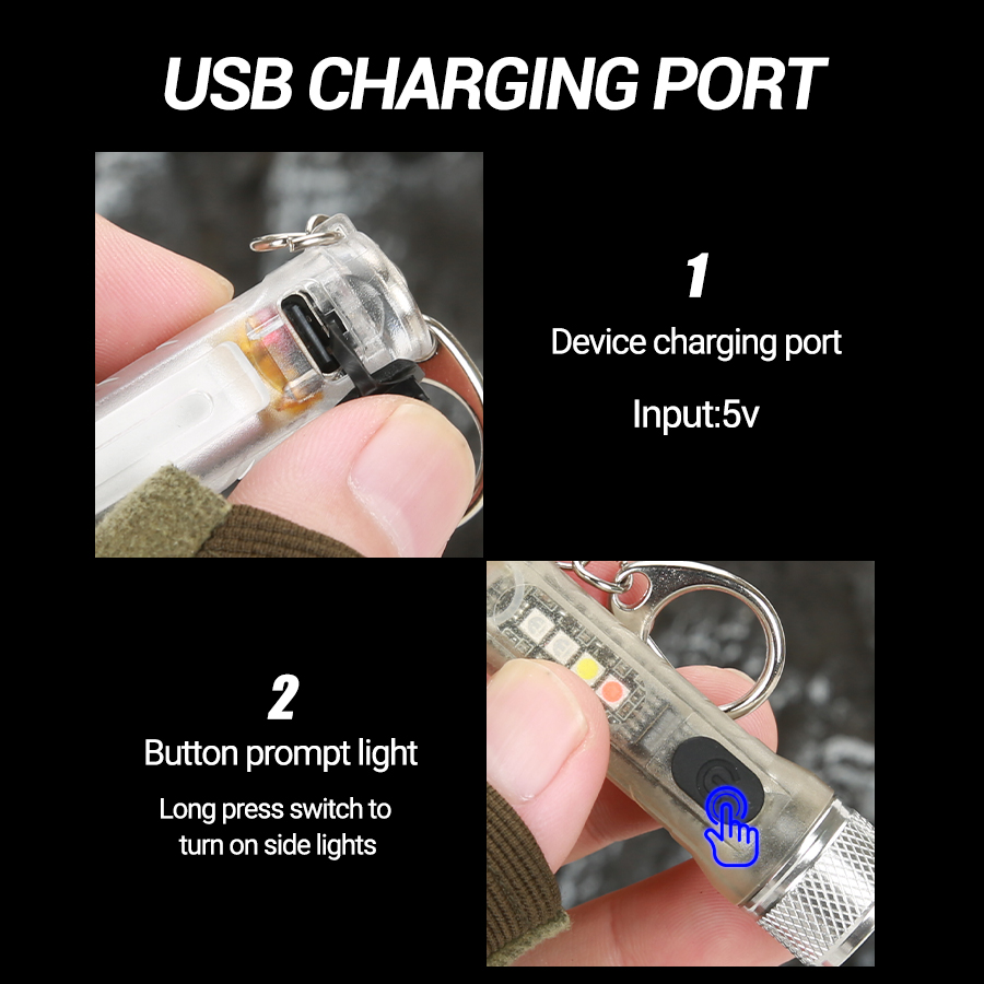Mini Keychain Flashlight USB R - Keychain Flashlight review and price